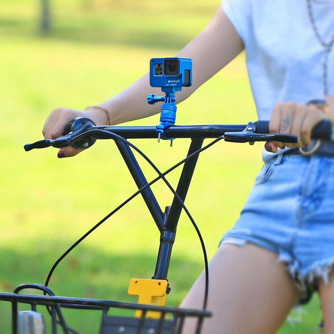 Universal Bike Handlebar Mount for Action Cameras - 360 Degree Rotation - Pu223B