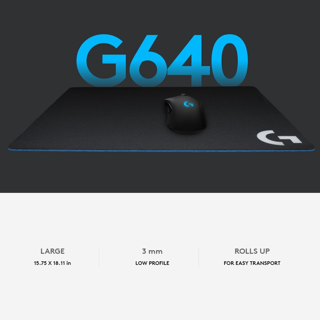 Soft Cloth Gaming Mouse Pad 46 X 40Cm Black