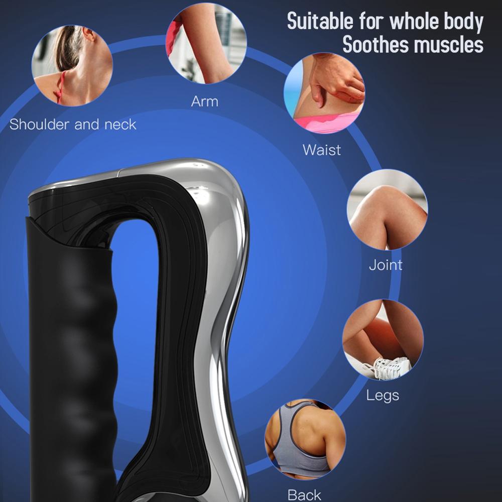 Electric Cervical Spine Massage Instrument Vibration Therapy For Myofascial Muscles - Black