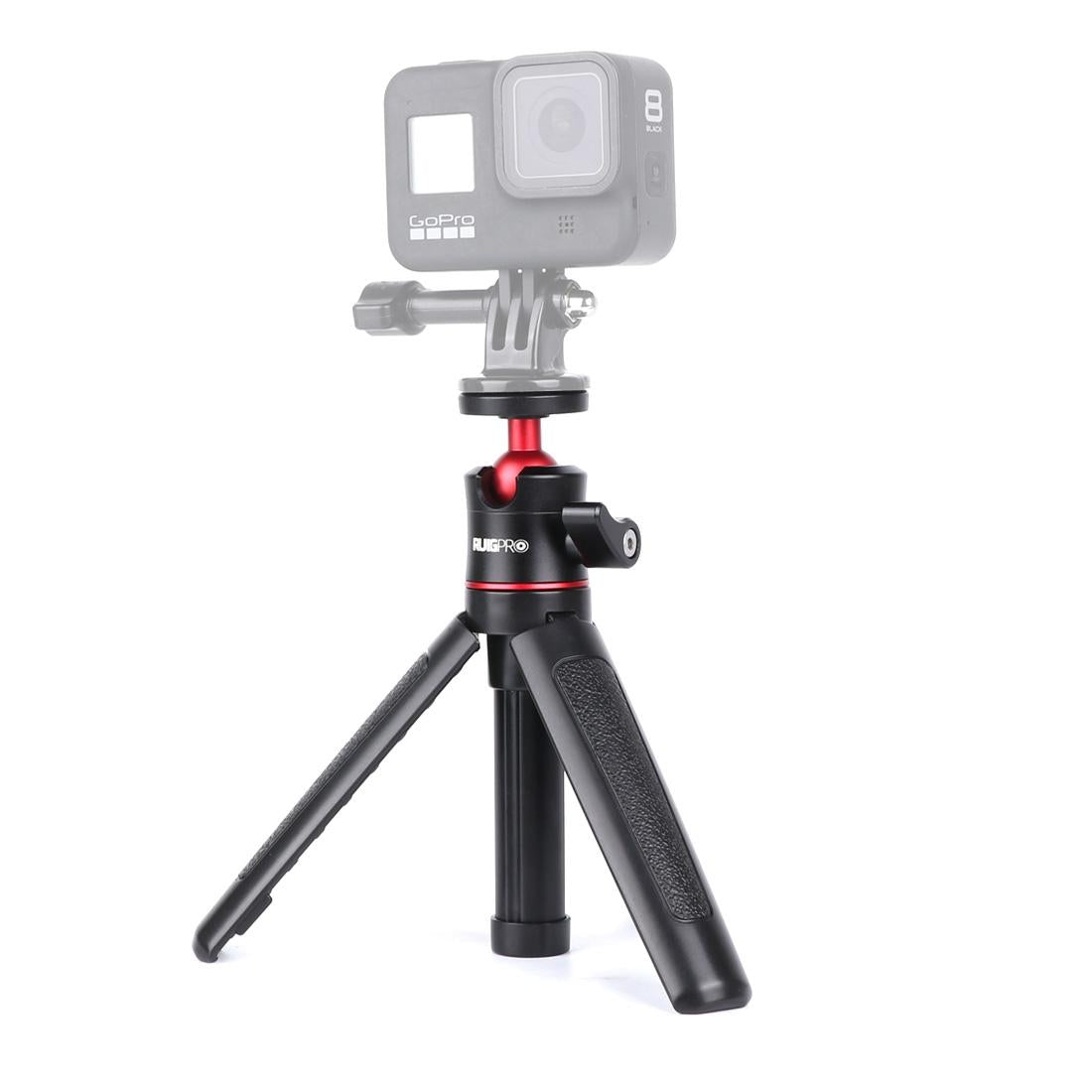 Foldable Tripod Selfie Stick with Ball Head for Gopro Hero 12