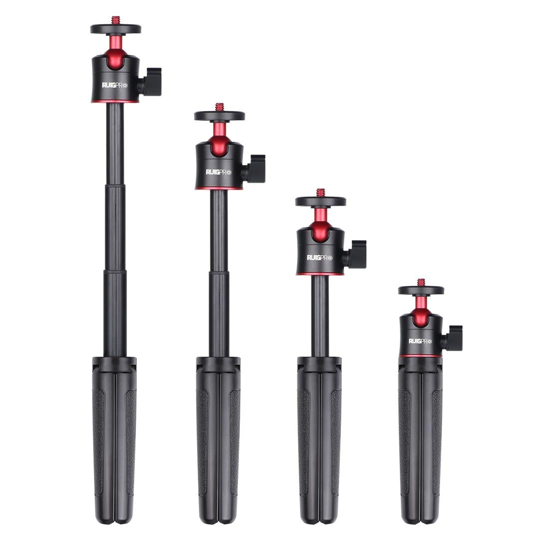 Foldable Tripod Selfie Stick with Ball Head for Gopro Hero 12