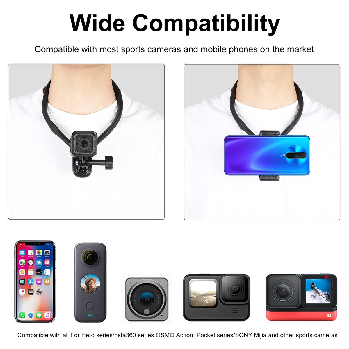 Flexible Neck Mount for Gopro Cameras