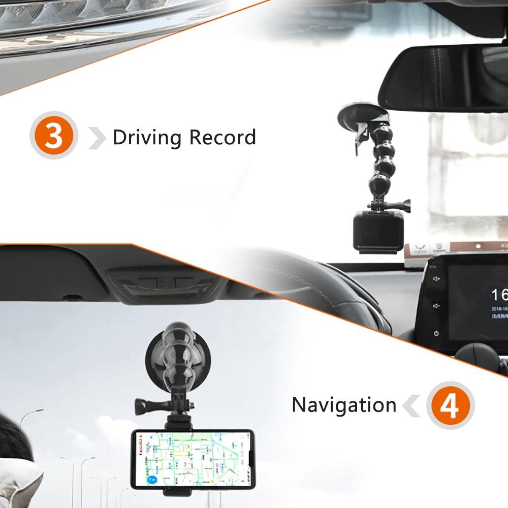 Universal Suction Cup Mount for Gopro and Other Action Cameras