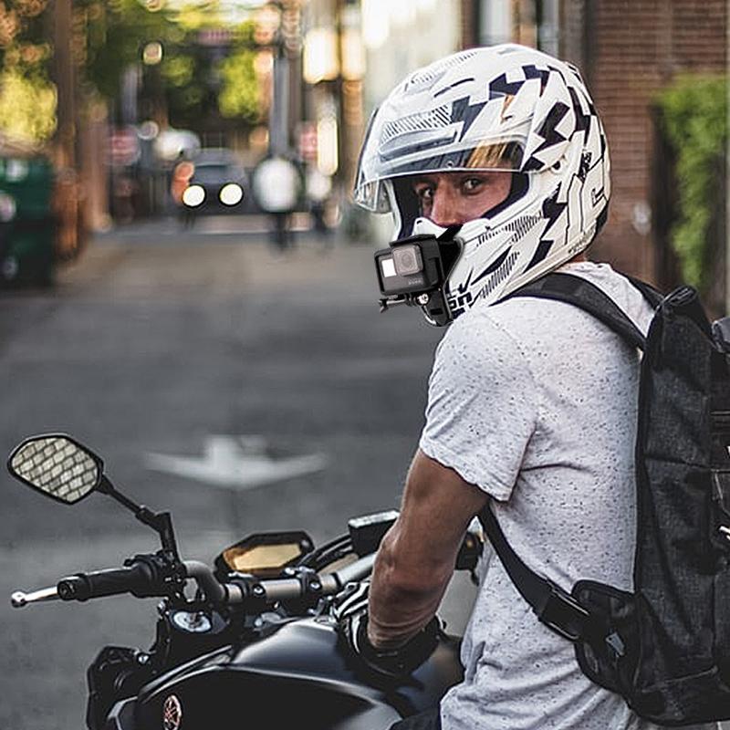 Universal Action Camera Helmet Mount - Compatible with Gopro Insta360 Dji and More