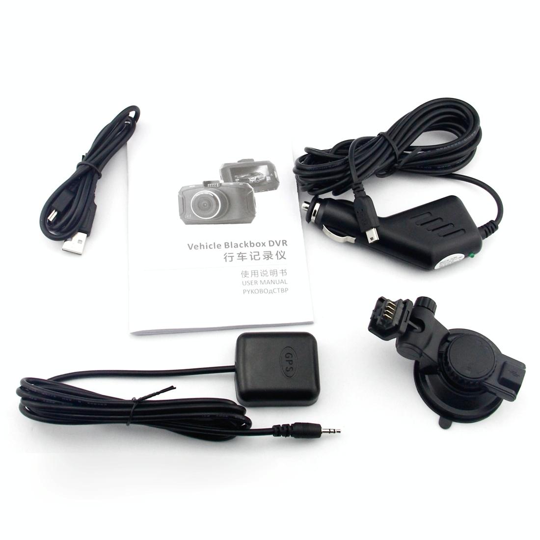 2.7 Lcd Car Dvr Camera with 170 Degree Wide Angle 2304 x 1296p Hd Screen
