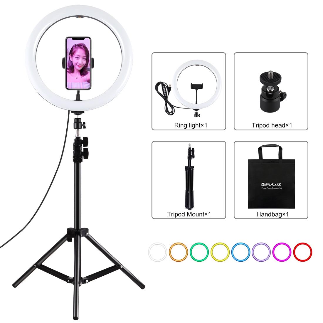 11.8 Led Ring Light Kit with Tripod and Phone Clamp