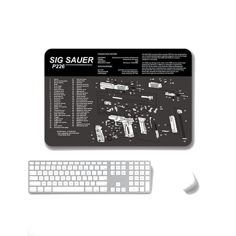 2 Pack Non Slip Office Gaming Mouse Pad 5Mm - Sps-Beretta92-Ii