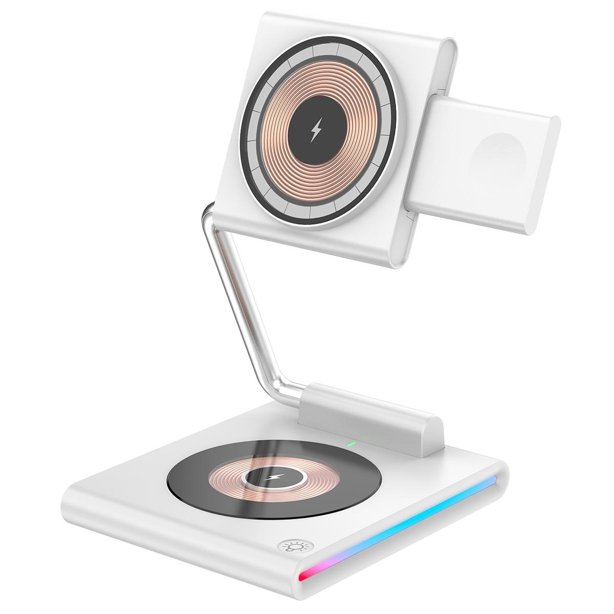 15W Foldable Magnetic Wireless Charger - Black