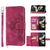 For Samsung Galaxy Z Fold4 5G Floral Leather Phone Wallet - Embossed - Pink