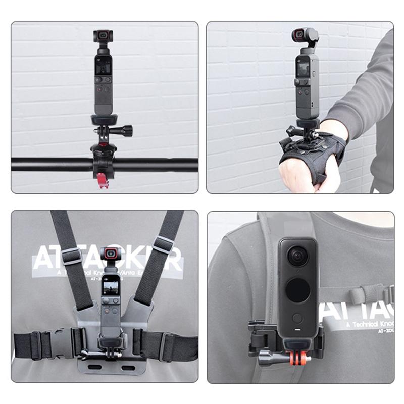 Adjustable Action Camera Tripod Adapter - 1 / 4 Screw