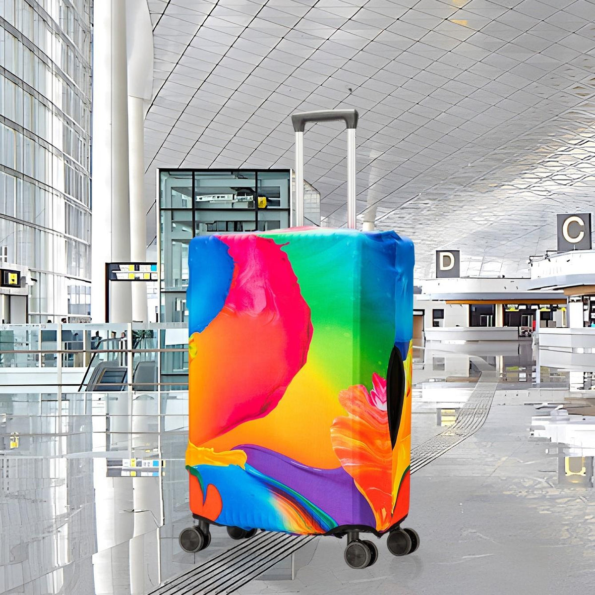 Travel Trolley Case Dustproof Sleeve - Fits 18-20 Inch Luggage - Protects from Dust and Wear - T-004 - For 24-26 Inch Xl
