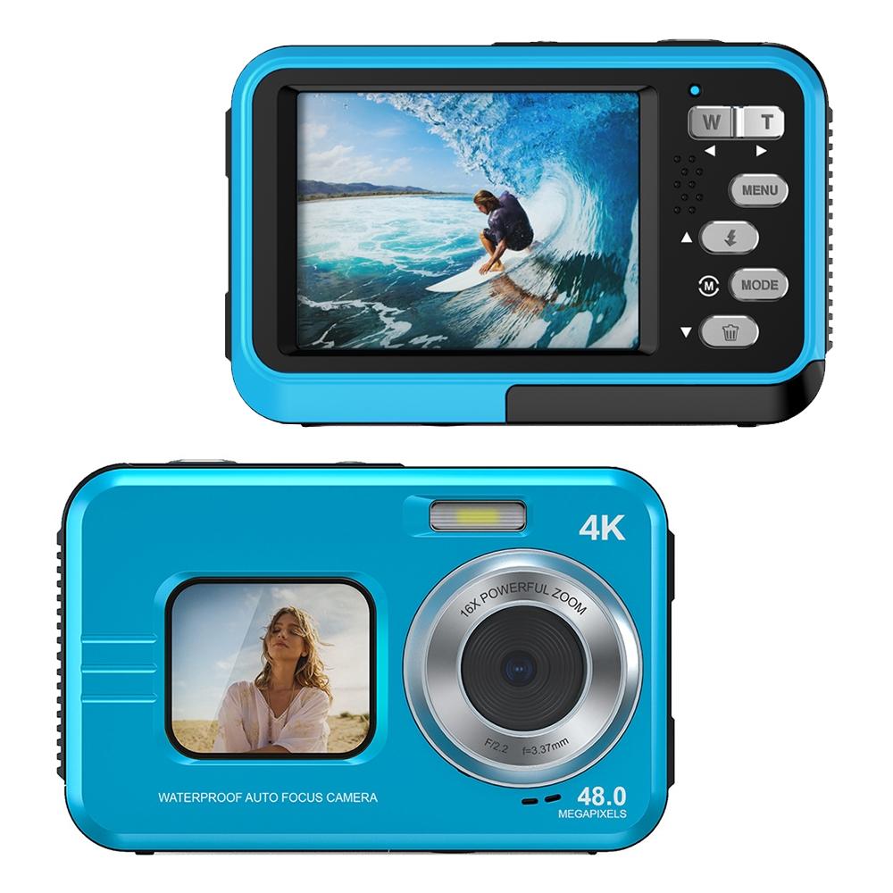 Waterproof 48mp Dual Screen Outdoor Camera - Wdc901 - Yellow