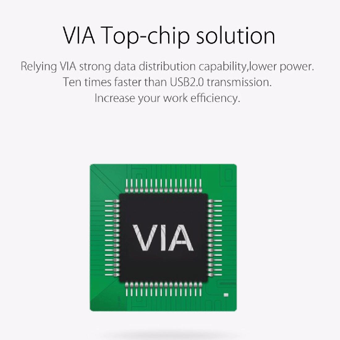 10-Port Usb 3.0 Hub With Power Adapter