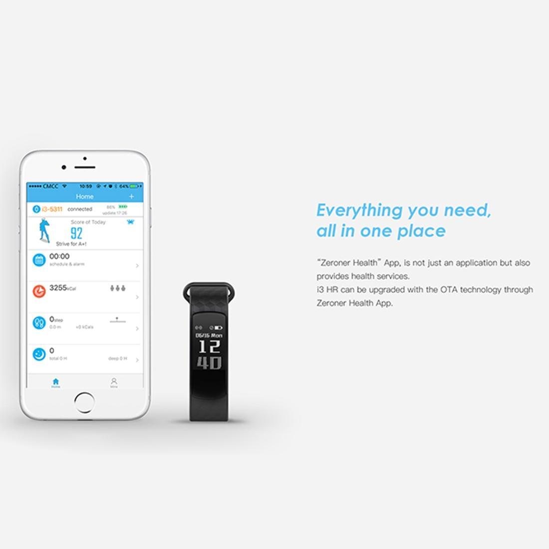 Bluetooth Smart Bracelet With Oled Display And Hr Monitor
