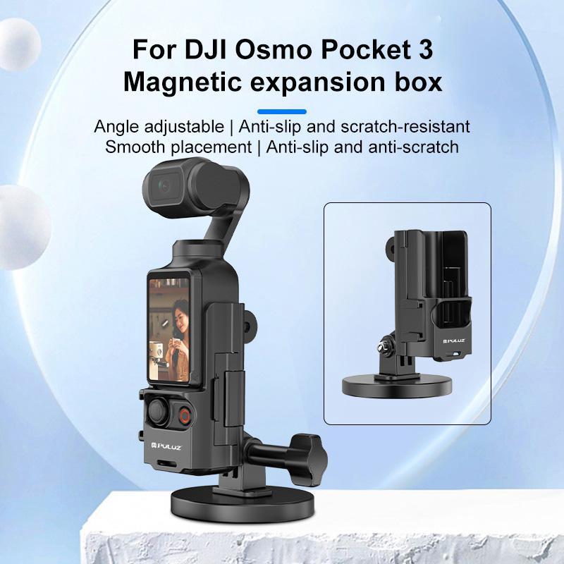 Adjustable Desktop Mount For Dji Osmo Pocket 3 Protective Frame Black