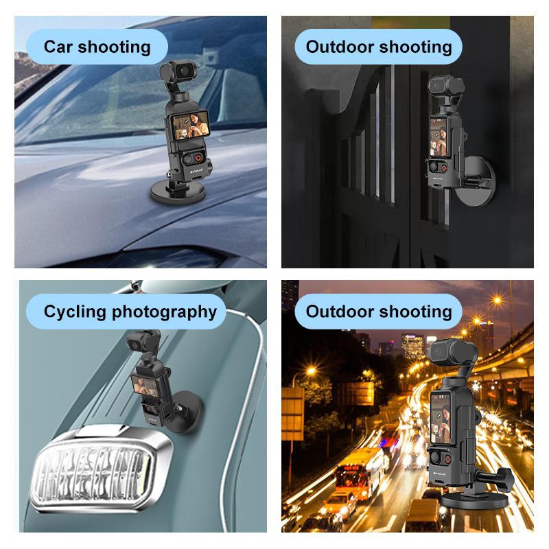 Adjustable Desktop Mount For Dji Osmo Pocket 3 Protective Frame Black