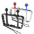 Aluminum Dual Handheld Diving Light Arm Mount for Action Cameras - Black