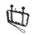 Aluminum Dual Handheld Diving Light Arm Mount for Action Cameras - Black