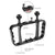 Aluminum Dual Handheld Diving Light Arm Mount for Action Cameras - Black