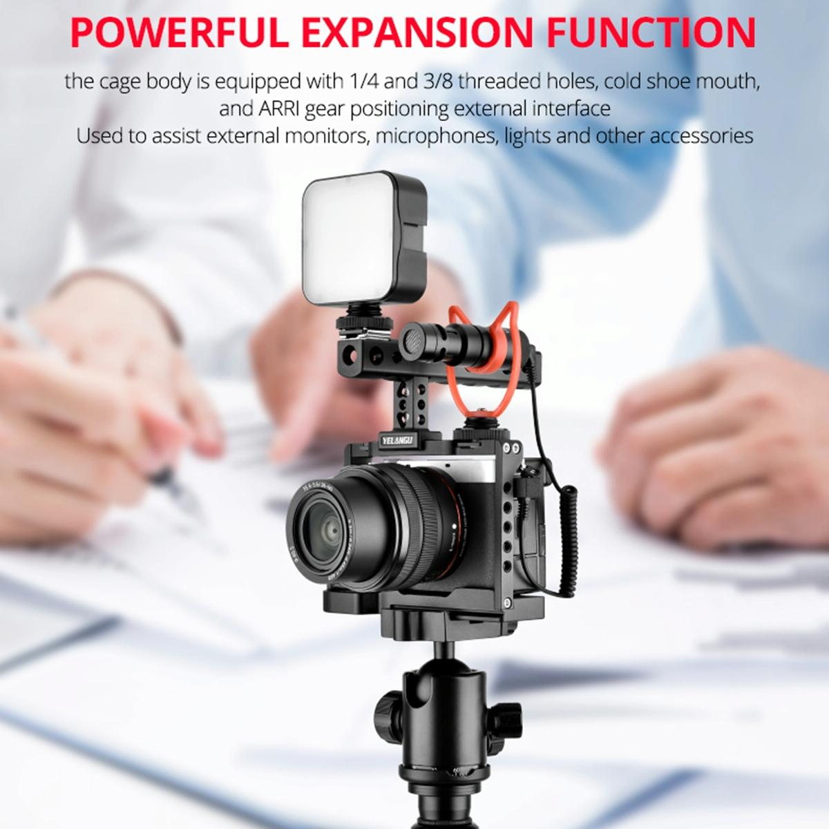 Video Cage Stabilizer Kit With Handle for Sony Alpha 7C