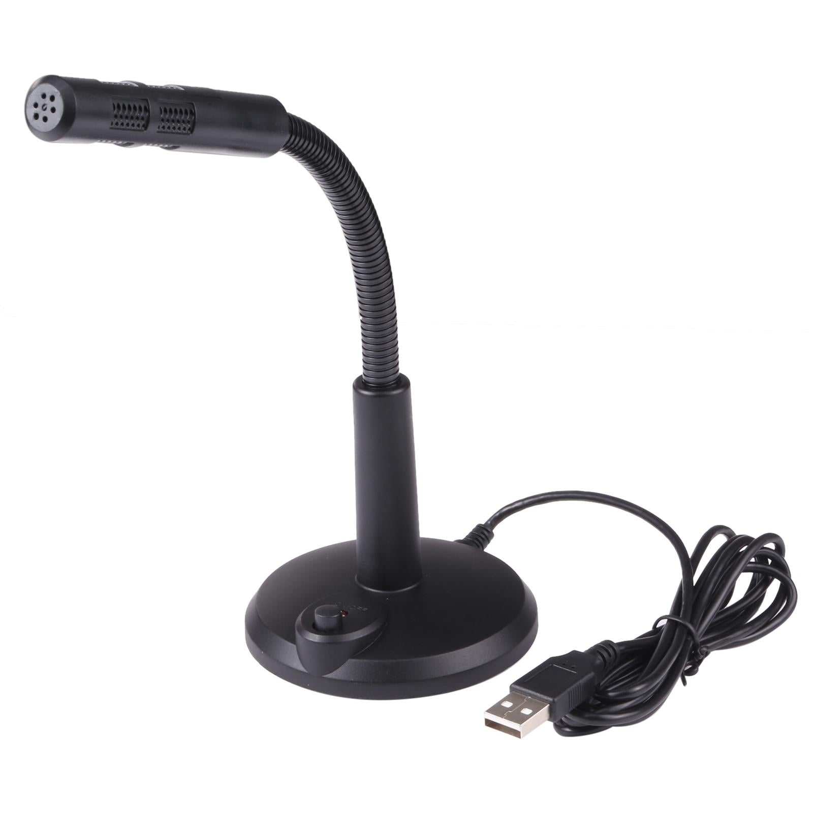 Usb Computer Microphone - Plug And Play - Black