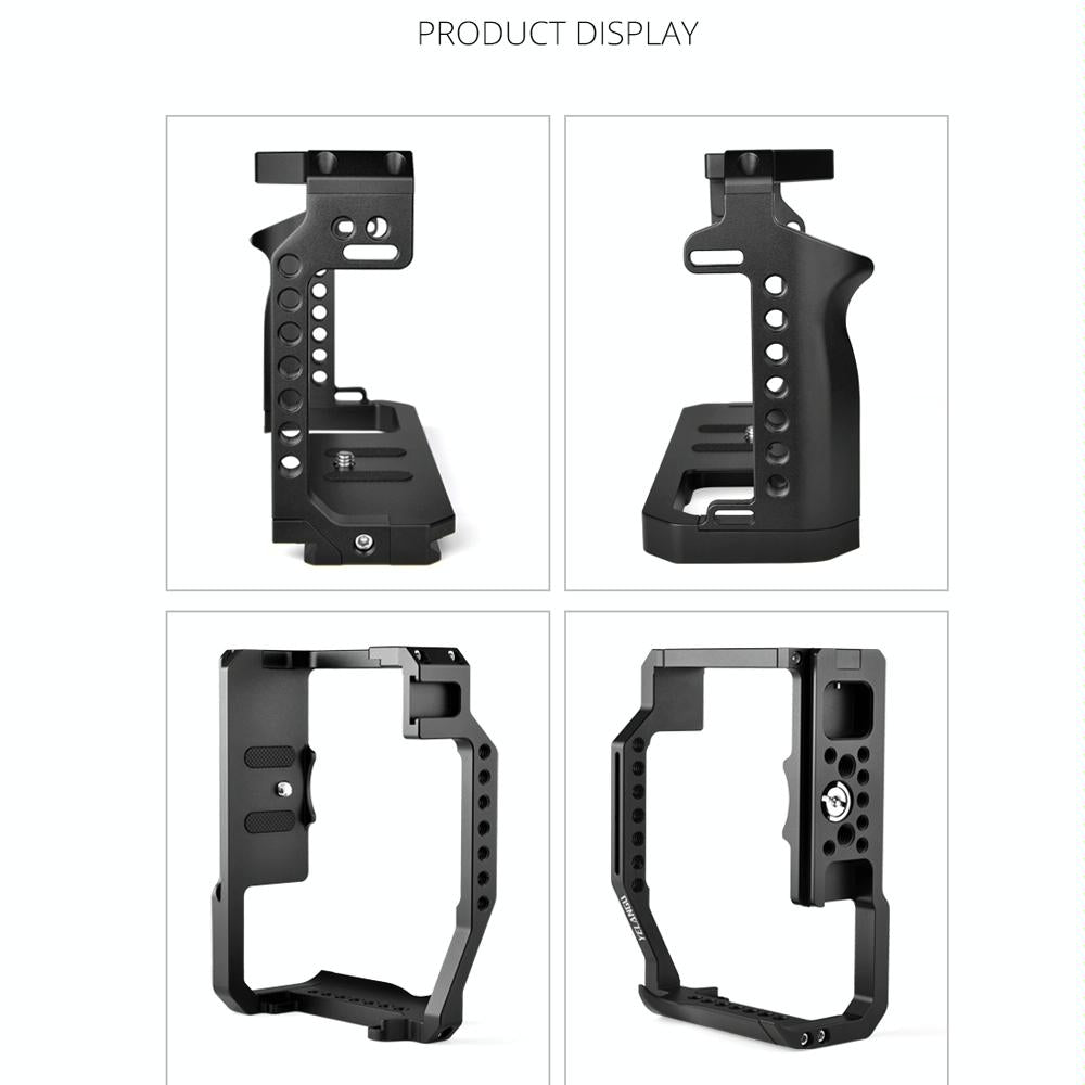 Video Camera Cage Stabilizer For Canon Eos R5 / R6 / R - Black