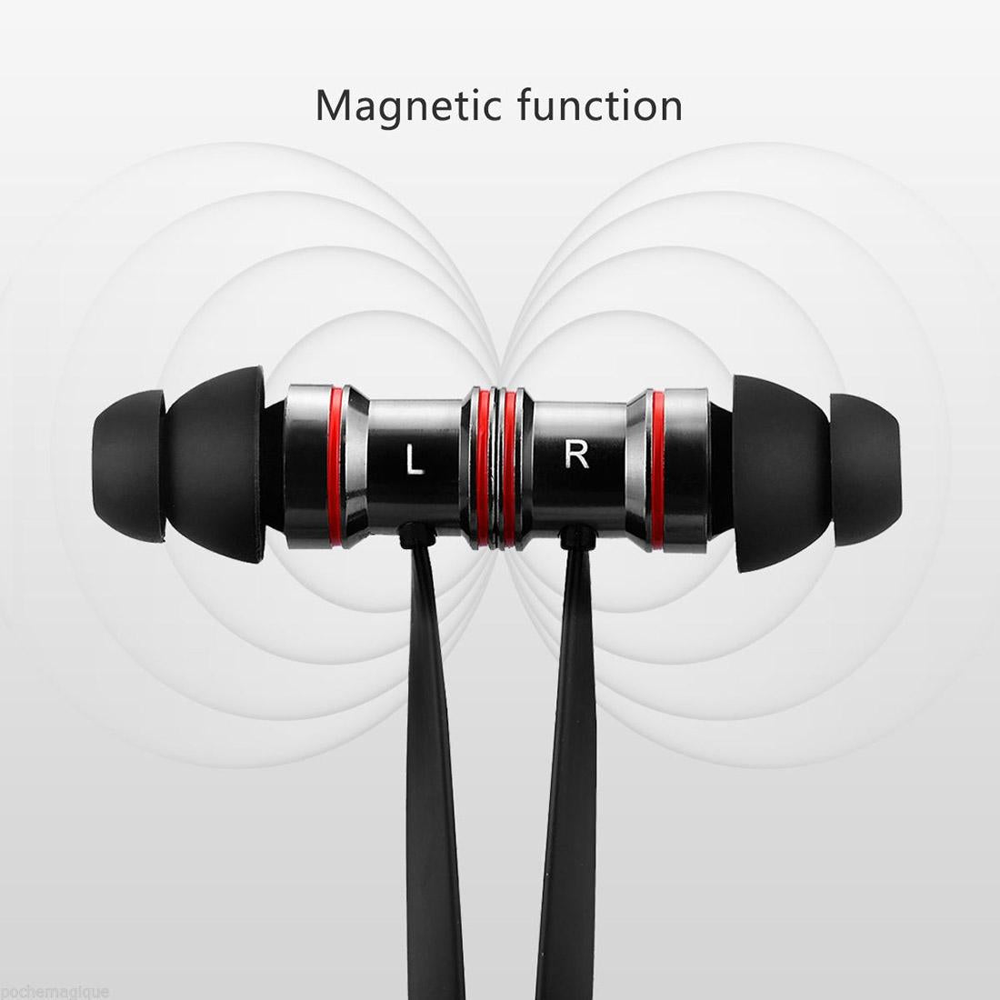 Waterproof Magnetic Sport Earbuds With Mic - Wireless Bluetooth V4.1