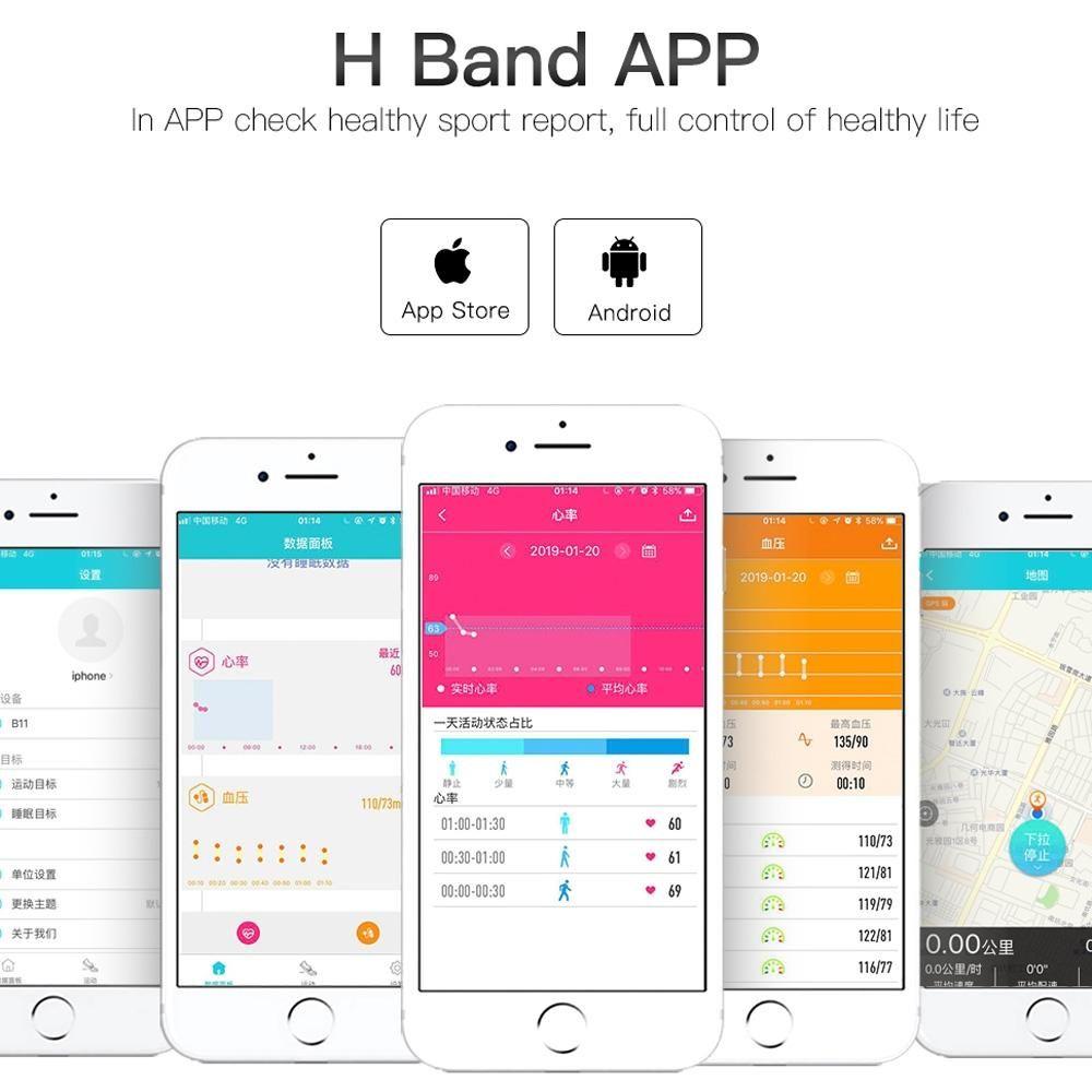 Waterproof Smart Bracelet With Call Heart Bp Sleep And Sedentary Monitoring - Ip67 - Black