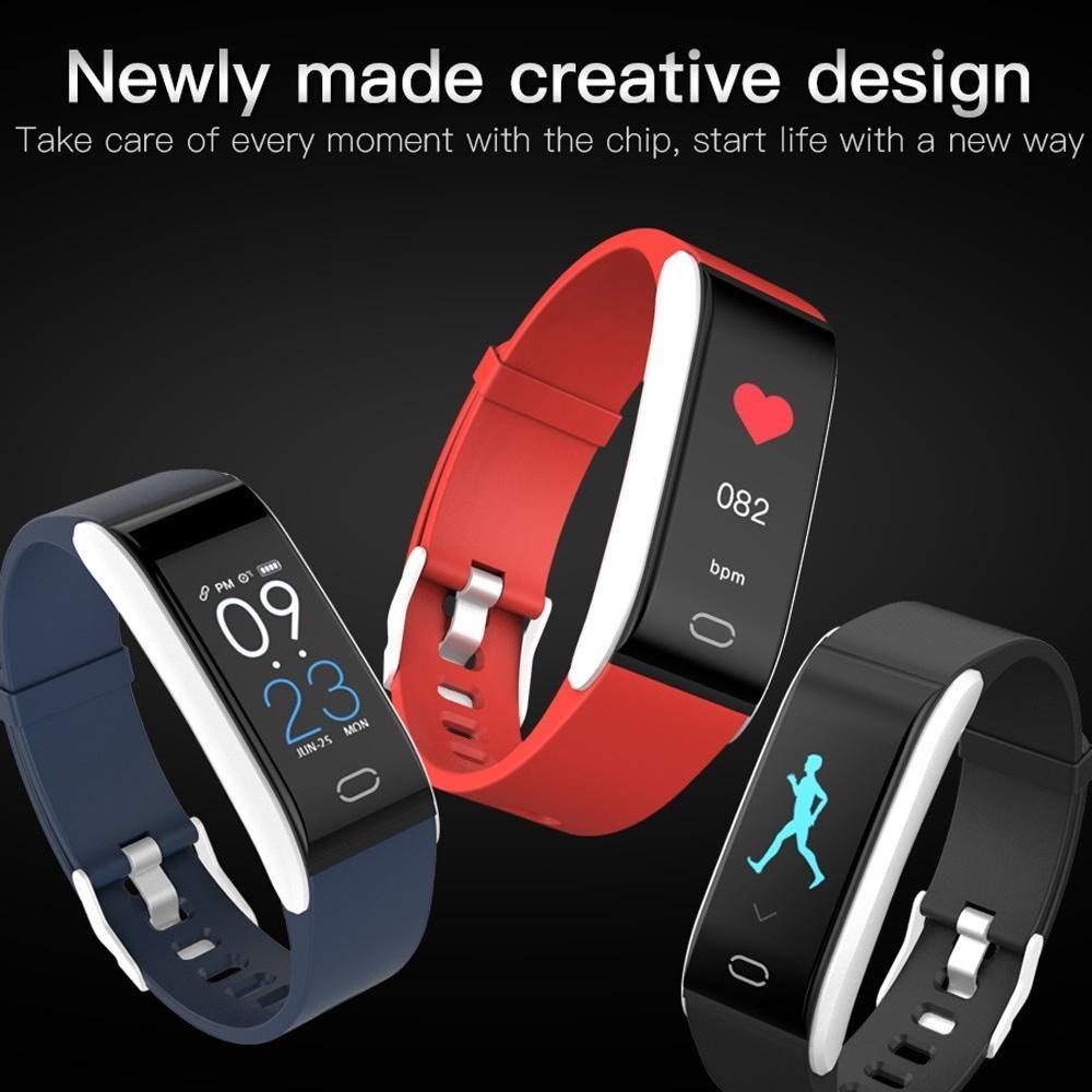 Waterproof Smart Bracelet With Call Heart Bp Sleep And Sedentary Monitoring - Ip67 - Black