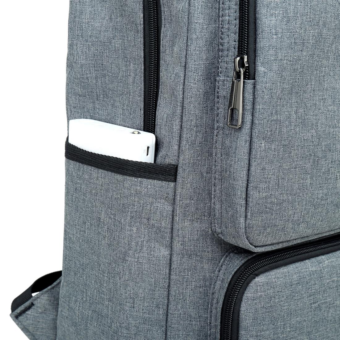 Stylish Notebook Tablet Backpack - Spacious & Casual - Black