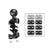 Universal 25mm Motorcycle Rearview Mirror Mount for Gopro Hero12 with Ball Head