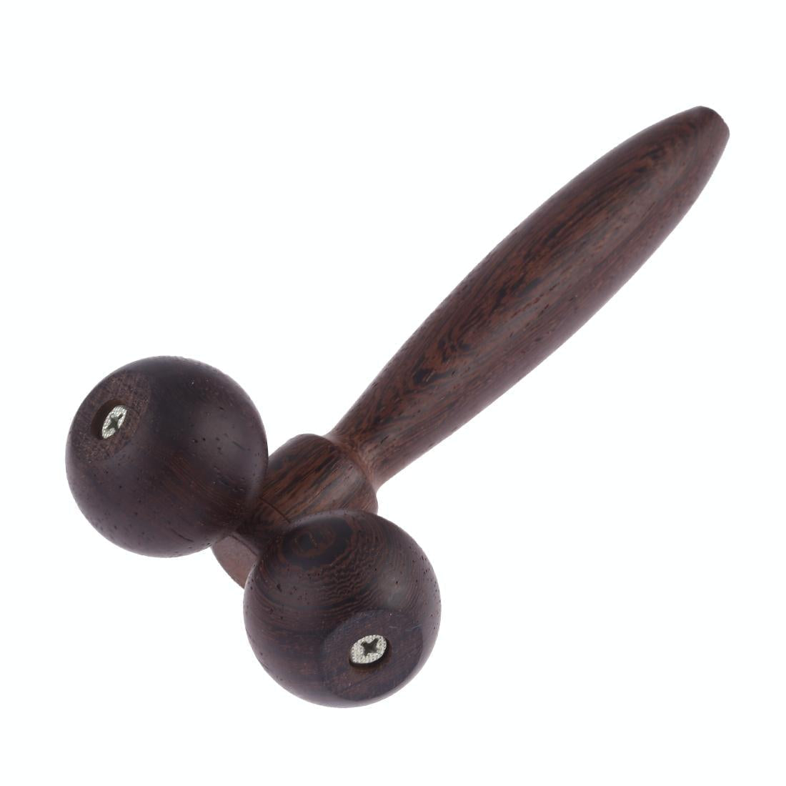 Black Wenge Manual Roller Massager Solid Wood
