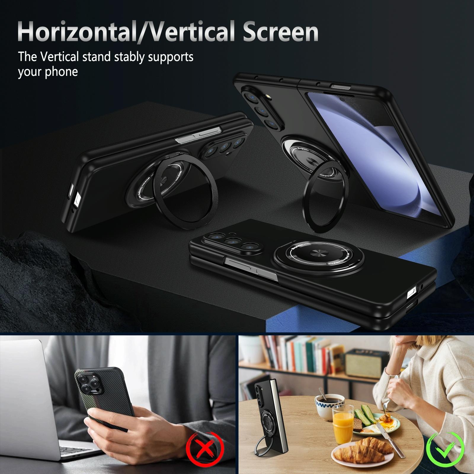 For Samsung Galaxy Z Fold4 5G Shockproof 360 Degree Rotating Case - Green