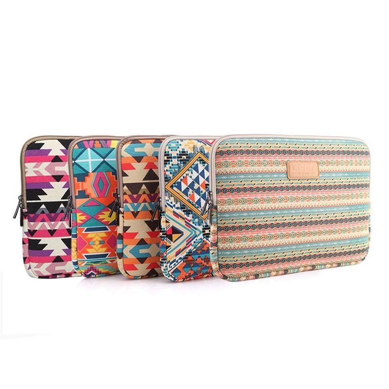 15 Inch Lingge Laptop Liner Bag - Pattern Design - Blue Pattern Diamond Lattice