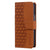 For Samsung Galaxy Z Fold4 5G Leather Phone Case With Diamond Buckle And Lanyard - Brown