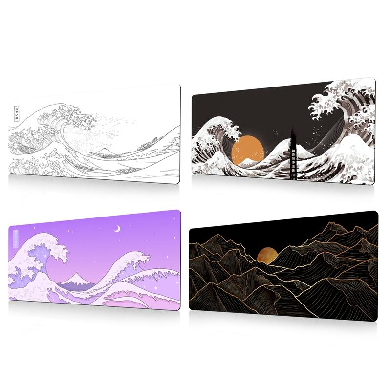 Non Slip Gaming Mouse Pad Big Wave Design - No.25 - 400X900X2Mm