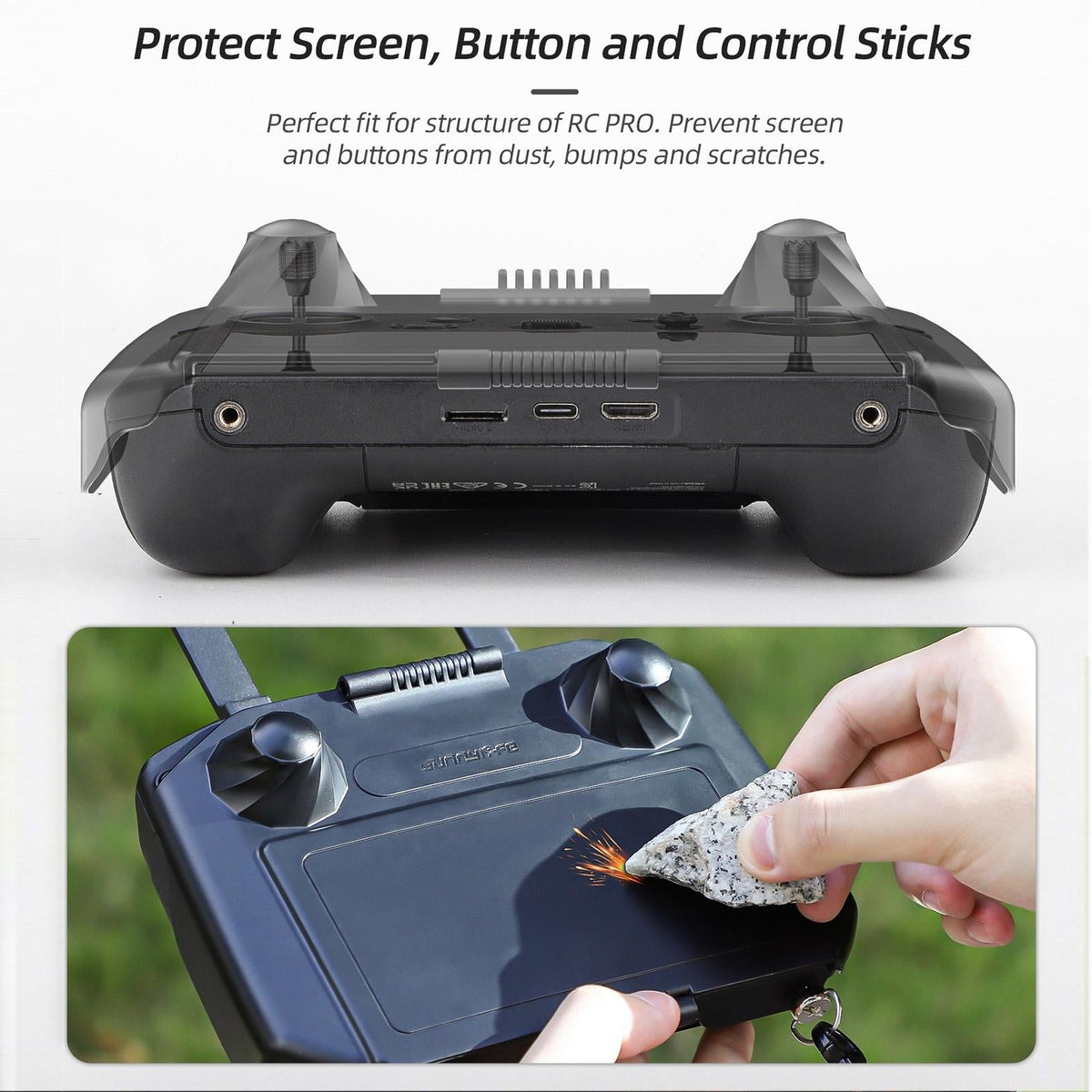 2-in-1 Sun Hood & Screen Protector for Controllers and Monitors