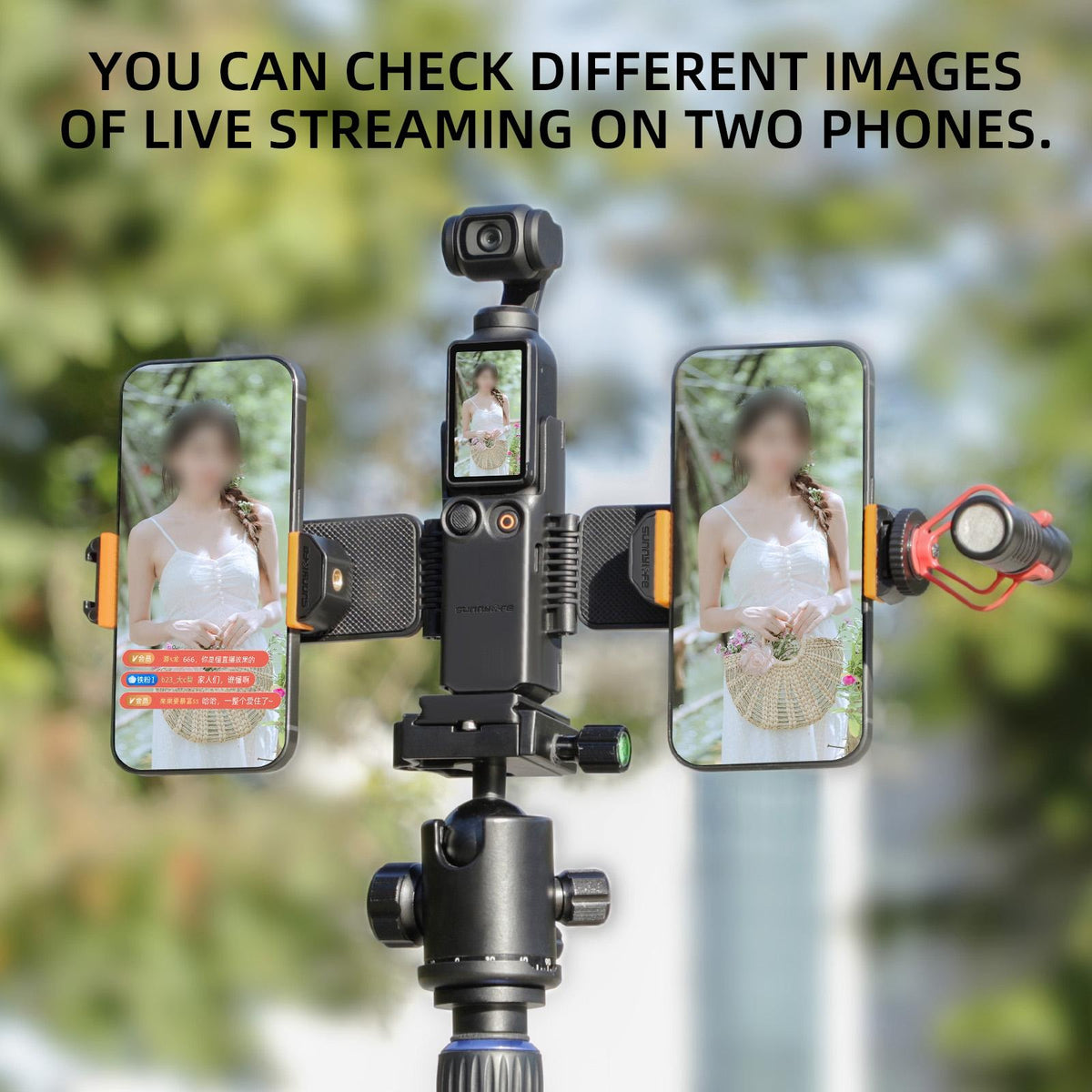 Universal Dual Phone Clamp for Dji Pocket 3