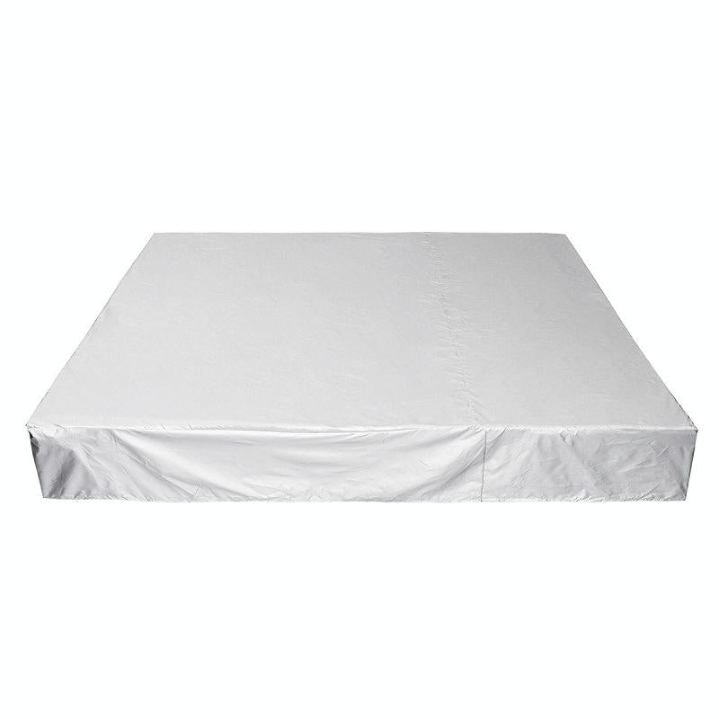Waterproof Dustproof Protection Cover for Bathtub Pool Table &amp; Chair - 231x231x90cm - Silver