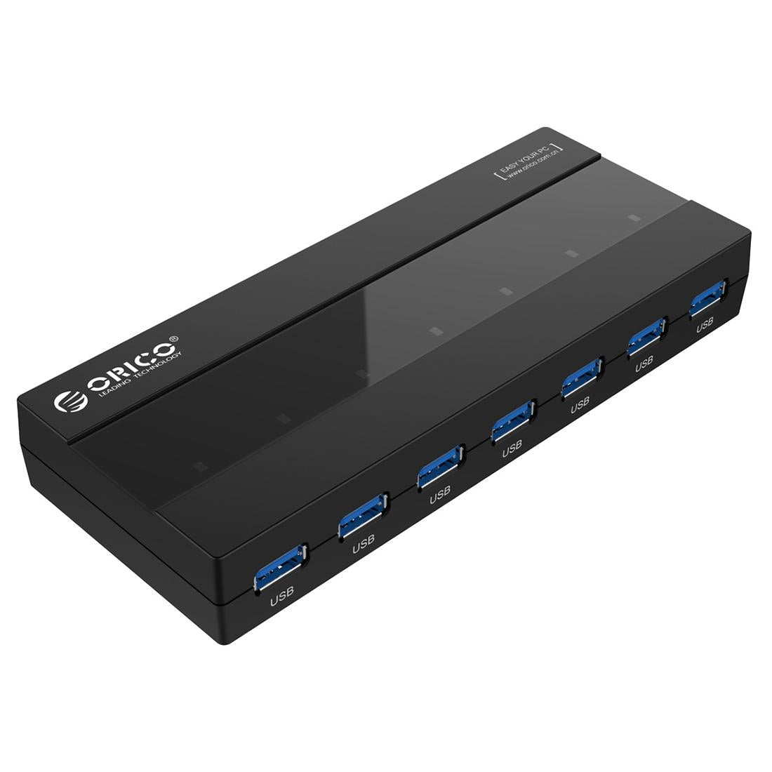 High Speed 7-Port Usb 3.0 Hub With Power Adapter