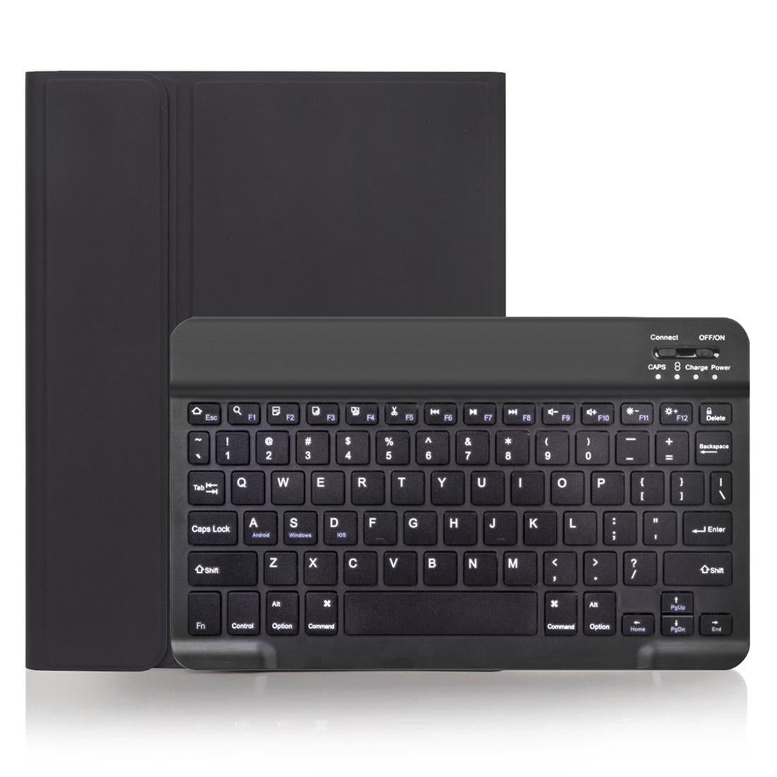 Detachable Bluetooth Keyboard Tablet Case For Ipad Pro 11 With Pen Slot - Plain Texture - Black