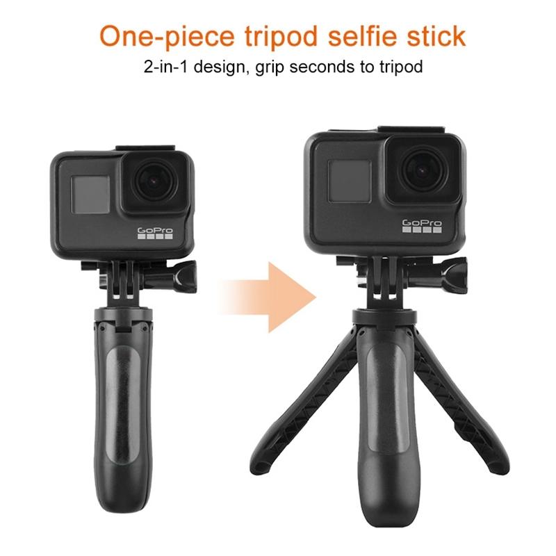 Mini Tripod for Gopro Insta360 Dji Action Cameras - Black