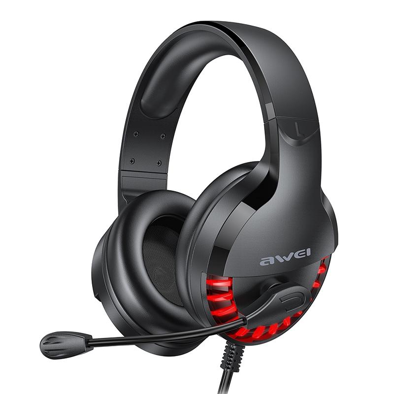 Adjustable E-Sports Gaming Headset With Mic Black
