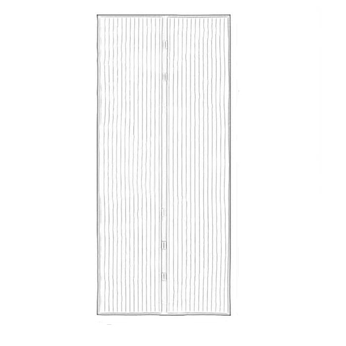 210x100cm Magnetic Mosquito-proof Screen Door Curtain - Magic Mesh - Black