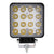 48W 4000Lm 16 Led White Light Condenser Engineering Lamp / Waterproof Ip67 Suvs Light Dc 10 - 30V Black