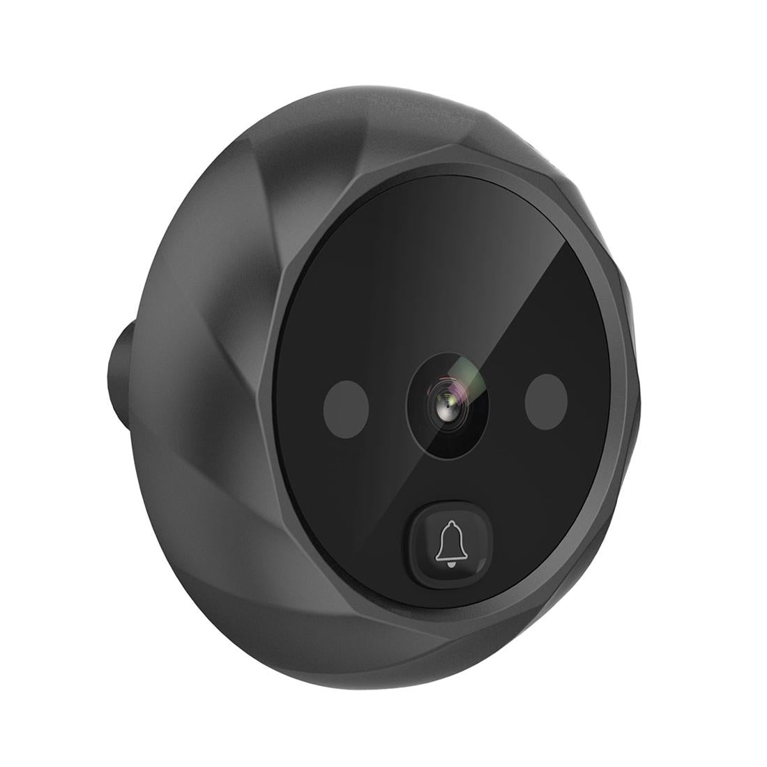 2.4 Tft Screen Digital Door Viewer With Infrared Night Vision & Wide Angle - Black