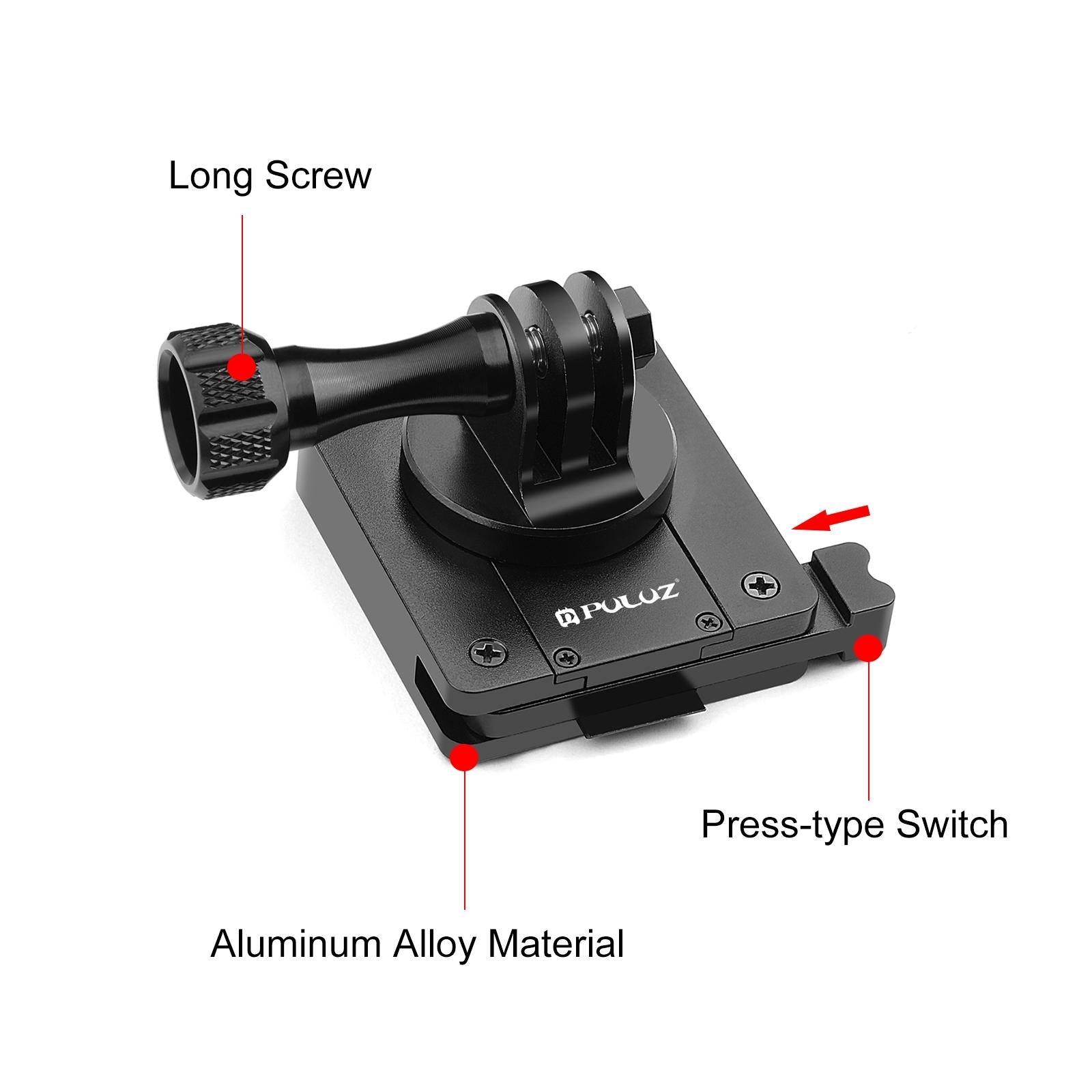 Universal Quick Release Bracket for Action Cameras - Aluminum