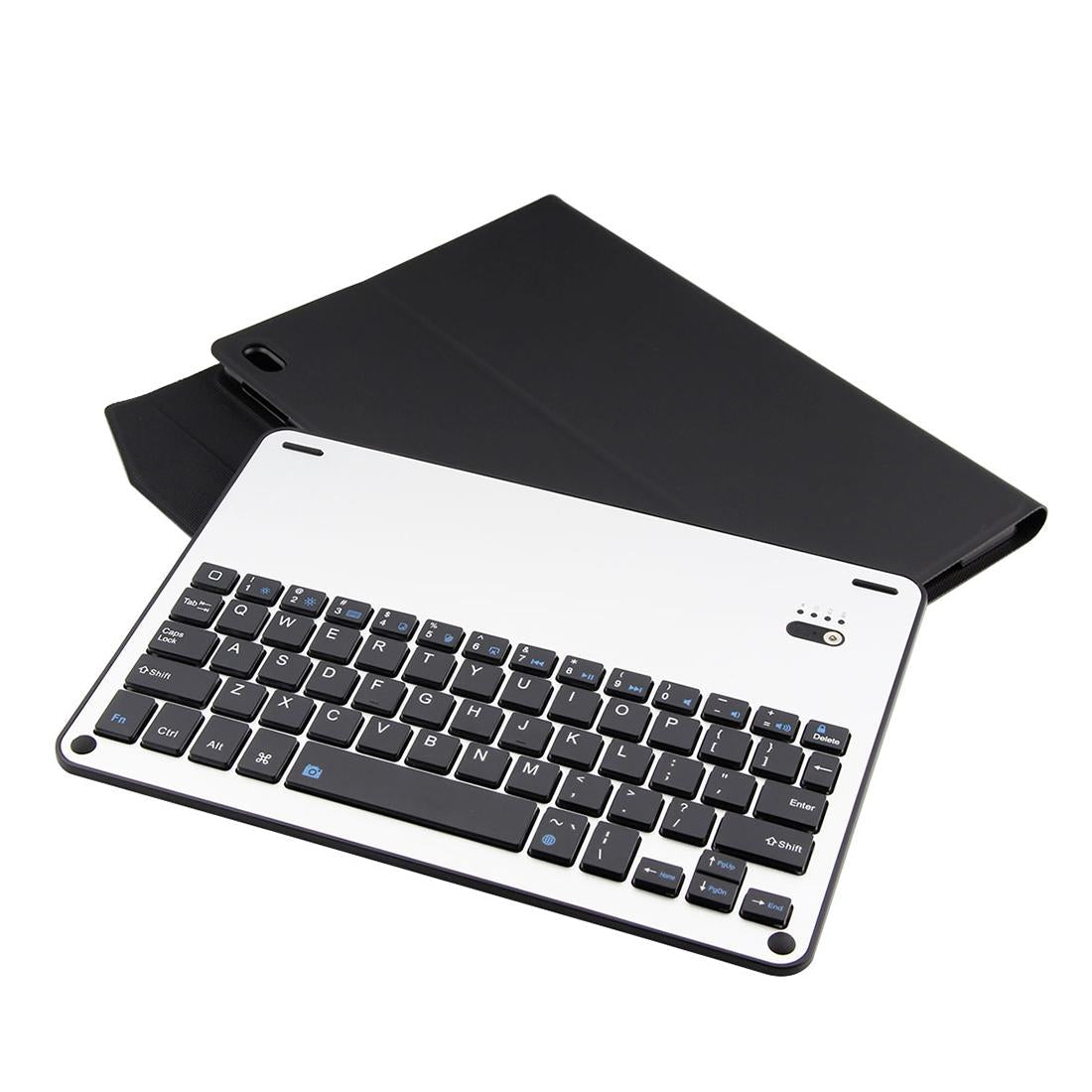 Aluminum Keyboard & Leather Tablet Case For Ipad Pro 10.5 / Air 2019 - Bluetooth Detachable Water Repellent - Black