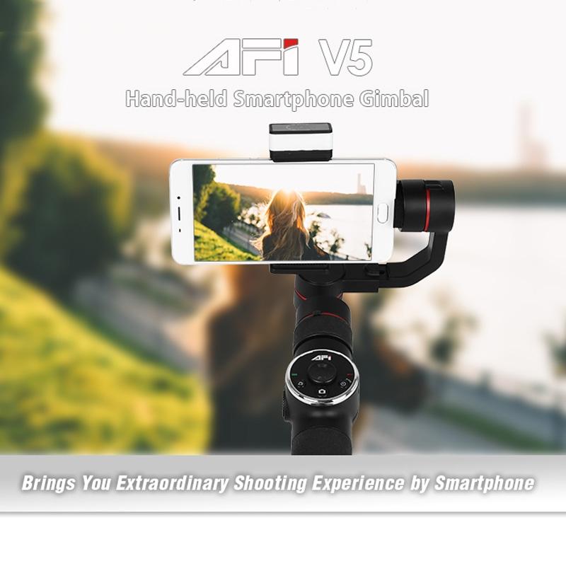 3-axis Gimbal Stabilizer with Tripod Mount & Fill Light for Smartphones - Black