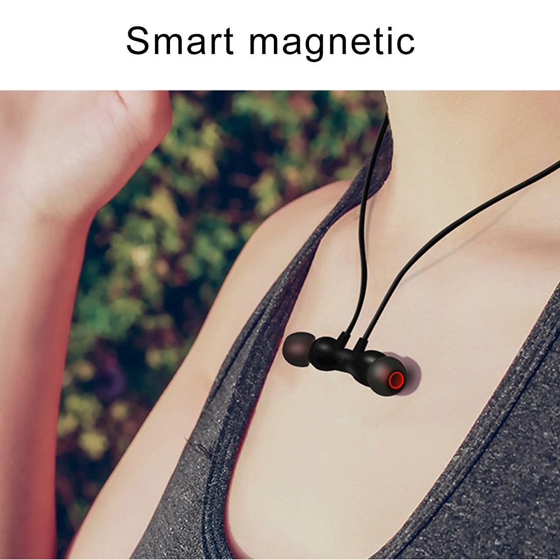 Waterproof X5 Sports Bluetooth Earbuds with Magnetic Design - Black